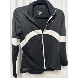 Pearl Izumi Elite Series Jacket Women's Small Lightweight Cycling Black Full Zip